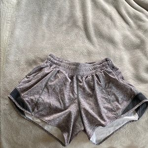 Gray Lululemon Hotty Hot Short 4”